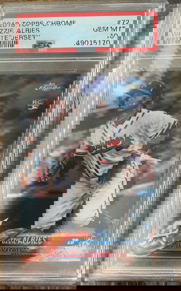 Ozzie Albies 2018 Topps Chrome Rookie #72 PSA 10