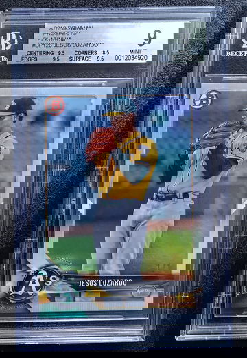 JESUS LUZARDO 2018 BOWMAN PROSPECTS PLATINUM #BP126 1/1 BGS 9