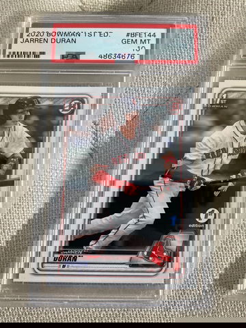 2020 Bowman 1st ED Jarren Duran PSA 10 #BFE144