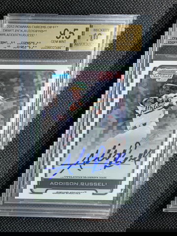 2012 Bowman Chrome Draft ADDISON RUSSELL Autograph BGS 9.5 Card