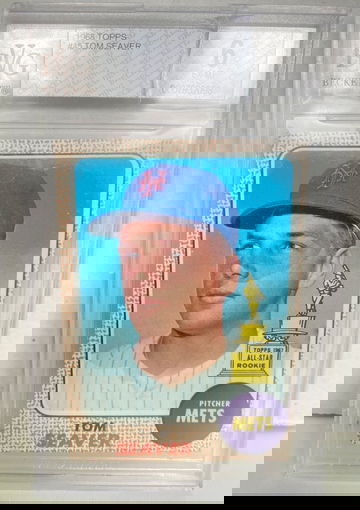 1968 Topps Tom Seaver #45 BVG 6 HOF. Slab is cracked at the top. 