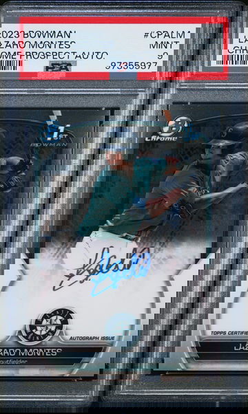 2023 Bowman Chrome Prospect Auto Lazaro Montes #CPA-LM PSA 9