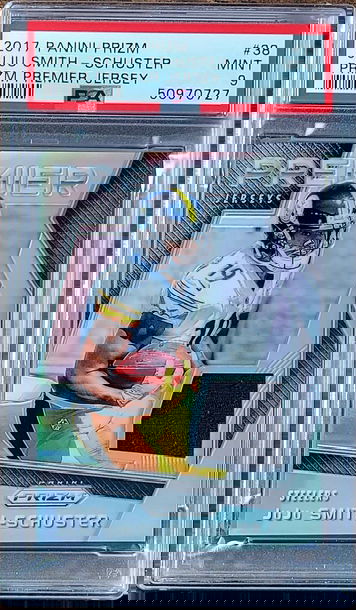 2017 JUJU SMITH-SCHUSTER Panini SILVER Prizm Premier Jersey PSA 9 POP 6 Rookie #38