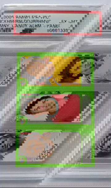 2006 Panini Fifa World Cup Germany Candy Album Sticker Beckham Ronaldo Ibrahimovic PSA 6 (Ships UPS from Canada)