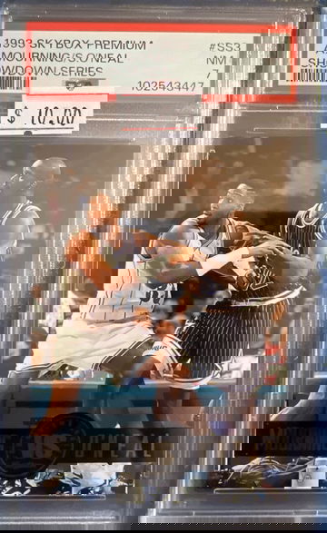 1993 Skybox Premium Mourning vs O’Neal Showdown Series #SS3 PSA 7