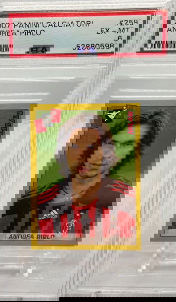 2007 Andrea Pirlo Panini Calciatori #259 PSA 6 EX-MT AC Milan Pop 1 none higher