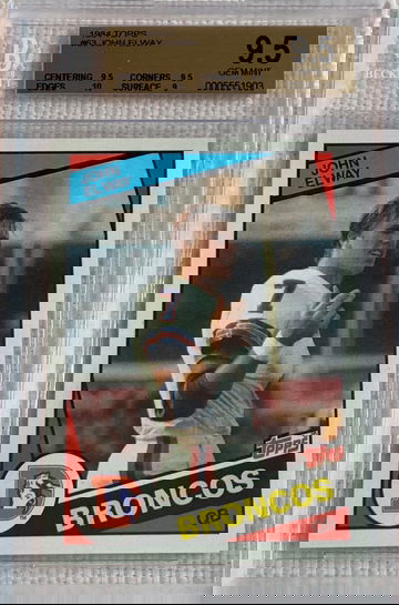 John Elway 1984 Topps #63 RC BGS 9.5 Rare!