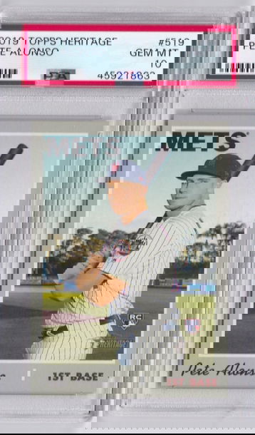 2019 Topps Heritage Pete Alonso #519 PSA 10 45921863