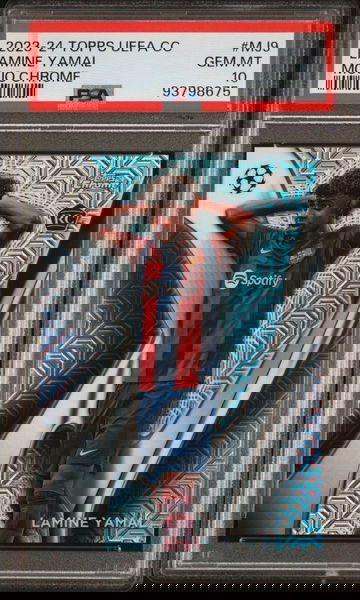 2023-24 Topps Chrome UCL MOJO Lamine Yamal RC #MJ-9 CASE HIT SSP PSA 10!