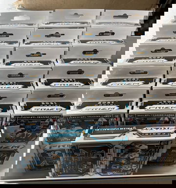 2021 NFL Prizm Light Blue Prizm Hanger Boxes Sealed Lot x16