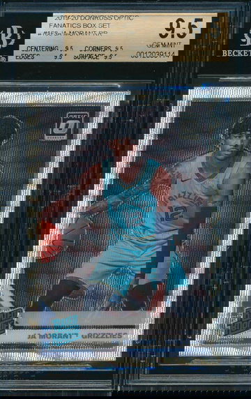 2019-20 Donruss Optic Fanatics Silver Wave Holo JA MORANT RC BGS 9.5 GEM MINT