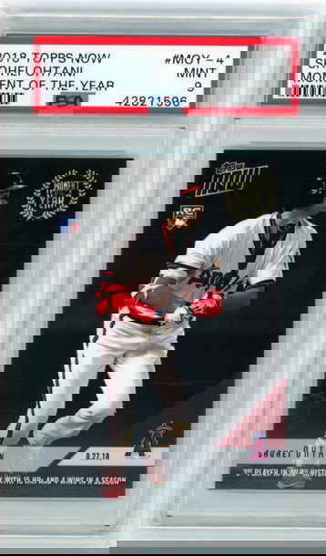 2018 Topps Now #MOY-4 Shohei Ohtani Moment of the Year PSA 9 MINT!