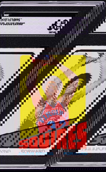 1972 Topps Julius Erving ROOKIE Dr. J RC #195 SGC 6 EX-NM