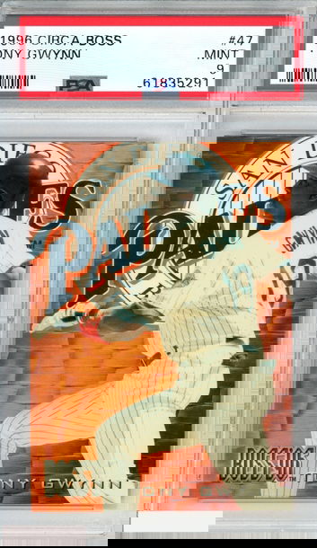 1996 CIRCA BOSS TONY GWYNN #47 SAN DIEGO PADRES HOF PSA 9 MINT
