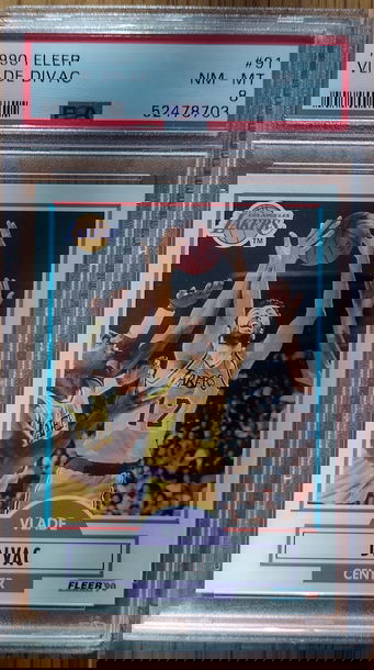 1990-91 Fleer Vlade Divac PSA 8