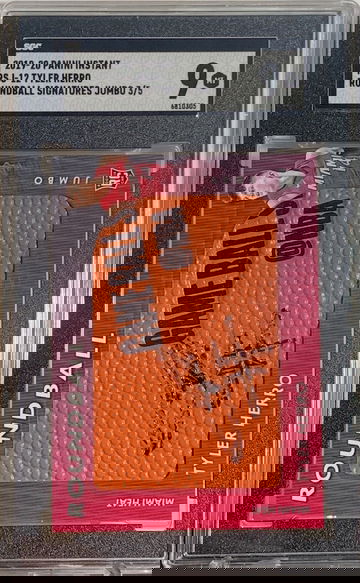 2019-20 Tyler Herro AUTO 3/5 ROOKIE Panini RARE RSJ-12 SGC 9 MINT #6810305