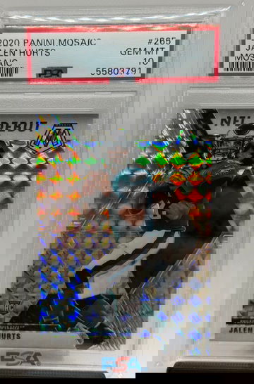 2020 Panini Mosaic Silver Prizm Jalen Hurts Rookie (#231) PSA 10 GEM MINT