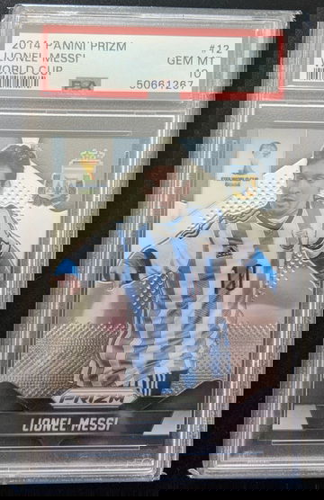 2014 Panini Prizm World Cup #12 Lionel Messi PSA 10 (Ships UPS from Canada)