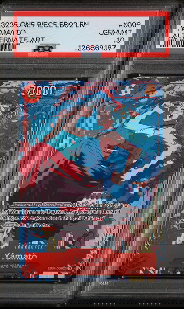 2025 One Piece Eb02-Extra Booster -Anime 25th Collection- Alternate Art Yamato #006 PSA 10