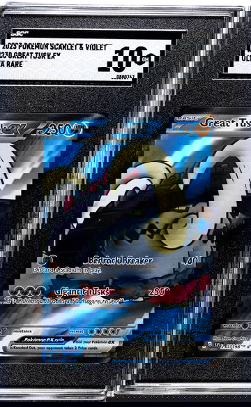 2023 Pokemon Scarlet & Violet Ultra Rare Great Tusk EX #230 SGC 10