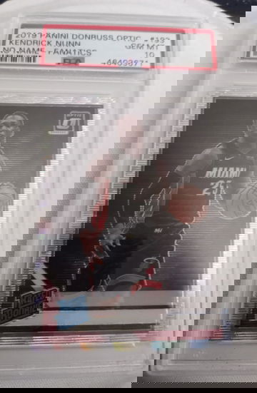 2019 Panini Donruss Optic Kendrick Nunn RC Rookie Silver Fanatics PSA 10 GEM MINT L.A. Lakers