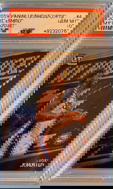 Joel Embiid PSA 10 2019 Panini Donruss Optic My House! Gem-Mint