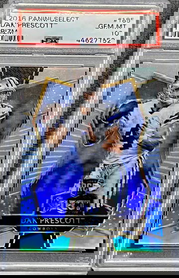 2016 Dak Prescott Panini Select Prizm #185 PSA 10 GEM MINT Rookie Card RC Dallas Cowboys