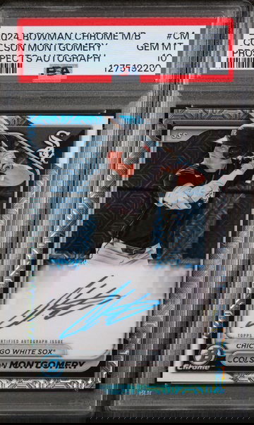 2024 Bowman Mega Box Chrome Bowman Prospect Mega Autographs Prospects Autograph Colson Montgomery #CM PSA 10