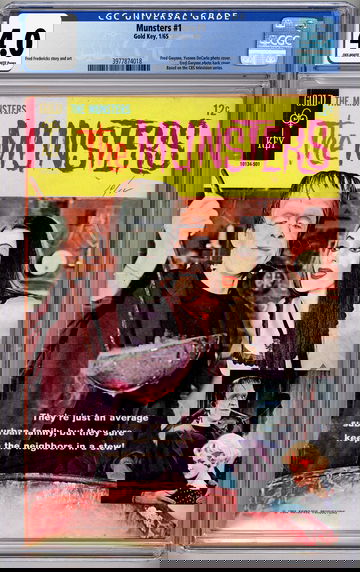 THE MUNSTERS #1 CGC 4.0 GOLD KEY ADAPTATION OF CULT 1960’S TV COMEDY SERIES 1965