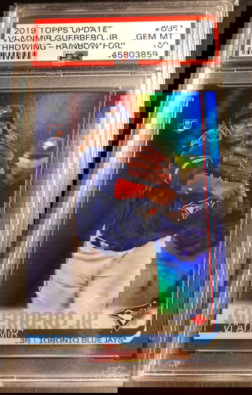 Vladimir Guerrero 19 Topps Update Rainbow Foil PSA 10