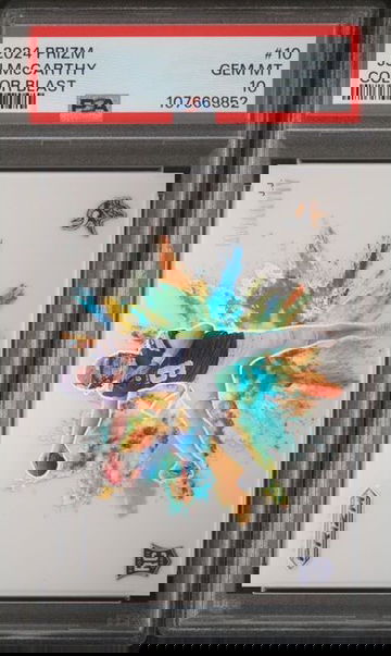 2024 Panini Prizm J.J. McCarthy Color Blast SSP #10 RC PSA 10