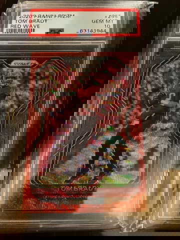 2020 Prizm Tom Brady Red Wave PSA10  Pop 1