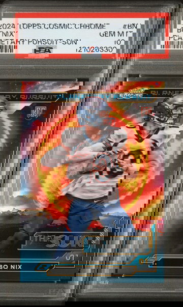 2024 Topps Cosmic Chrome Planetary Pursuit-Sun Bo Nix #PPSU-BN RC PSA 10