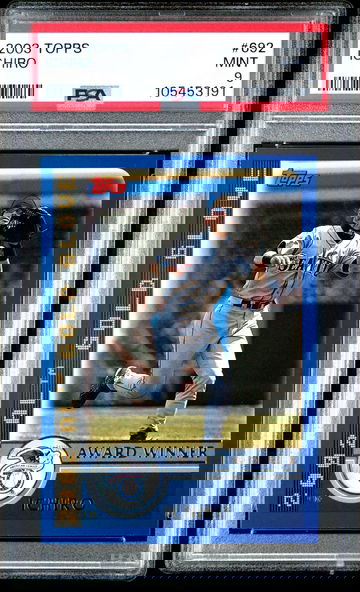 2003 Topps Gold Glove Ichiro PSA 9 MINT