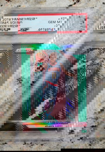 2018 Prizm Green TRAE YOUNG PSA 10