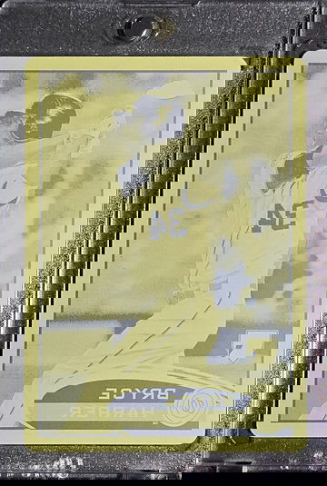 2012 Topps Chrome Bryce Harper Yellow Printing Plate 1/1 RC