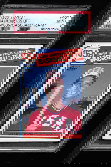 1985 TOPPS MARK McGWIRE PSA 9