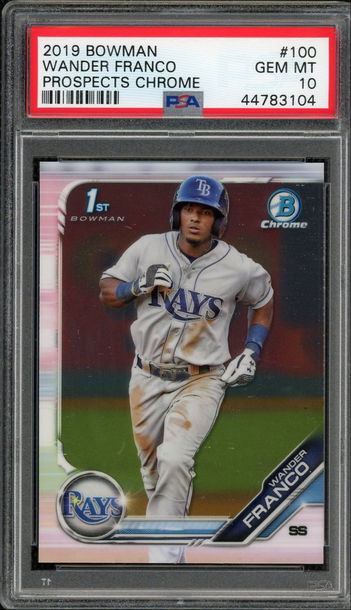 Wander Franco 2019 Bowman Chrome Rookie PSA 10