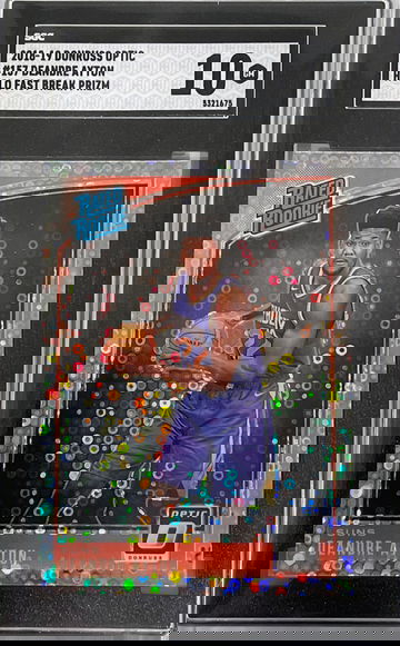 2018-19 Donruss Optic Deandre Ayton Holo Fast Break Prizm SGC 10