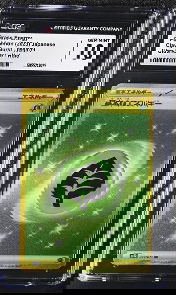 2023 Pokémon Scarlet & Violet Clay Burst Japanese Grass Energy #099/071 CGC 10