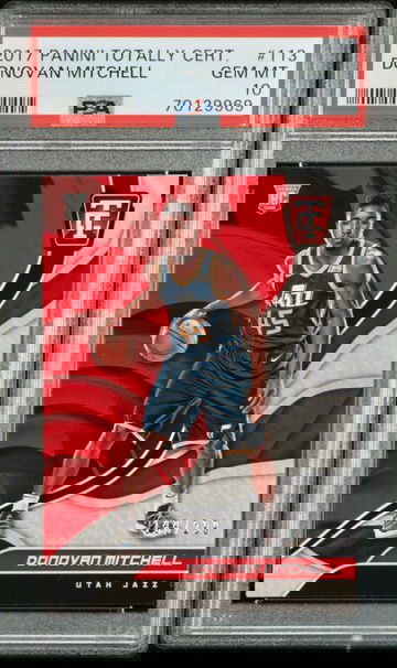 Donovan Mitchell 2017-18 Panini Totally Certified Rookie RC /299 PSA 10 Gem Mint