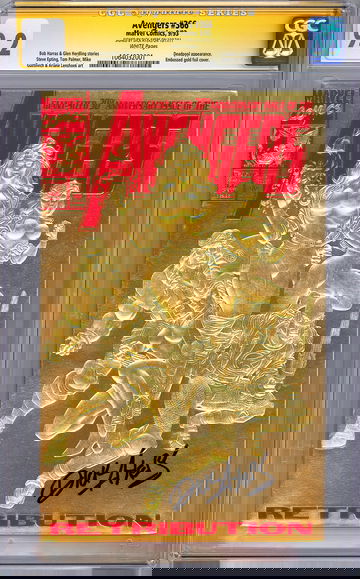 AVENGERS #366 CGC-SS 9.2 ORIG AVENGERS ARTIST DICK AYERS 30th ANN GOLD VAR 1993