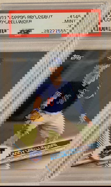 2017 Topps Pro Debut #145 Cody Bellinger PSA 9 Mint