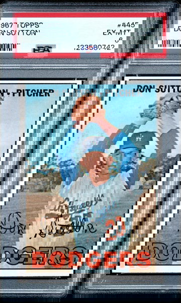 1967 Topps Don Sutton #445 PSA 6