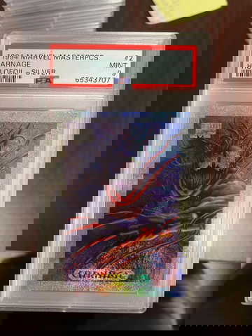 1994 Marvel Masterpieces Carnage Holofoil Silver PSA 9
