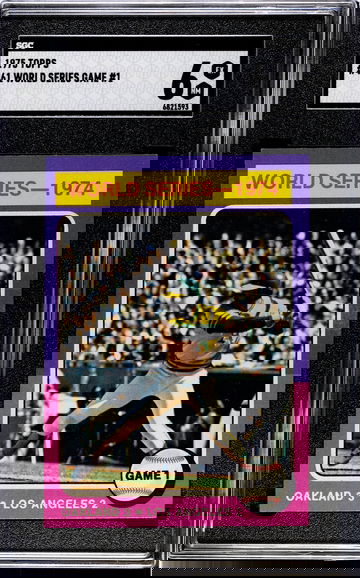 1975 Topps #461 World Series Game #1   SGC 6 EXMT