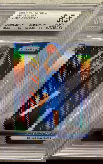 LUKA DONCIC 2018 SILVER PRIZM ROOKIE BGS 8.5