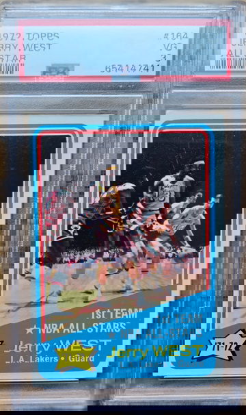 1972 Topps Jerry West All-Star PSA 3