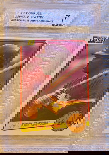 1983 Donruss Tony Gwynn #598 Rookie 2001 Anniversary Originals BGS 7 Near Mint