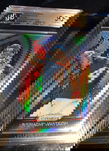 2017 Deshaun Watson Prizm Stained Glass BGS 9.5 True Gem +